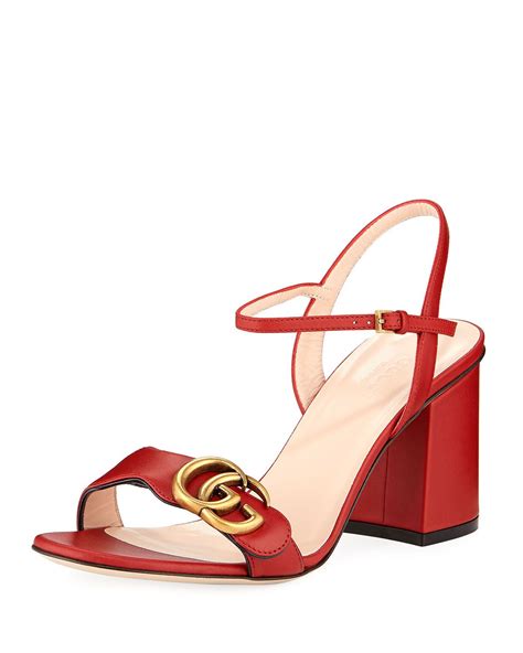 neiman marcus sandals gucci|Gucci block heel sandals.